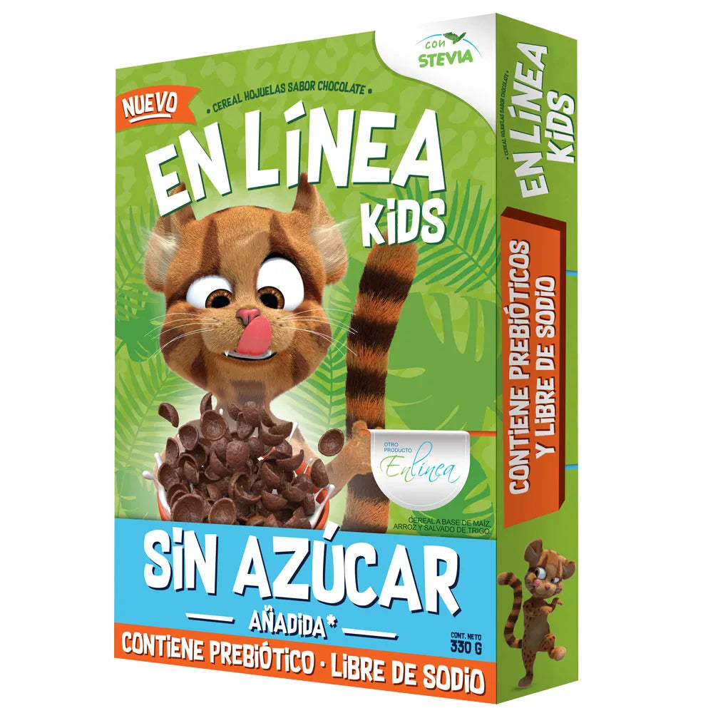 Cereal Sin Azúcar Kids Hojuela Chocolate 330g