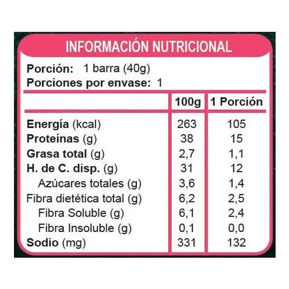 Barras De Proteína Cranberries Sin Azúcar, 20un
