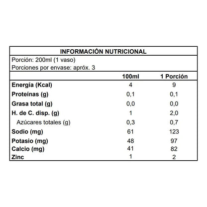 Nectar Isotonico de Durazno Sin Azúcar 600ml