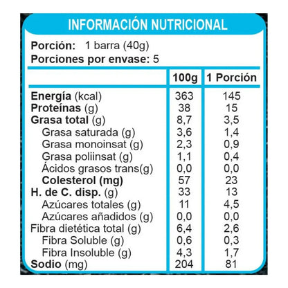 Barras De Proteína Sin Azúcar sabor Chocolate