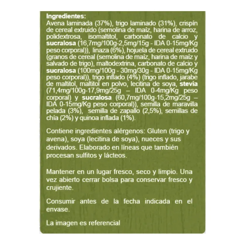 Muesli Sin Azúcar Multi Semilla 700g