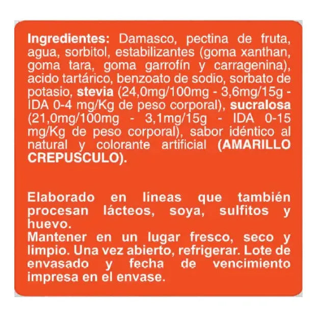 Mermelada de Durazno Sin Azúcar 200g