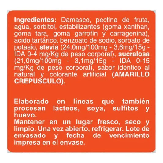 Mermelada de Durazno Sin Azúcar 200g