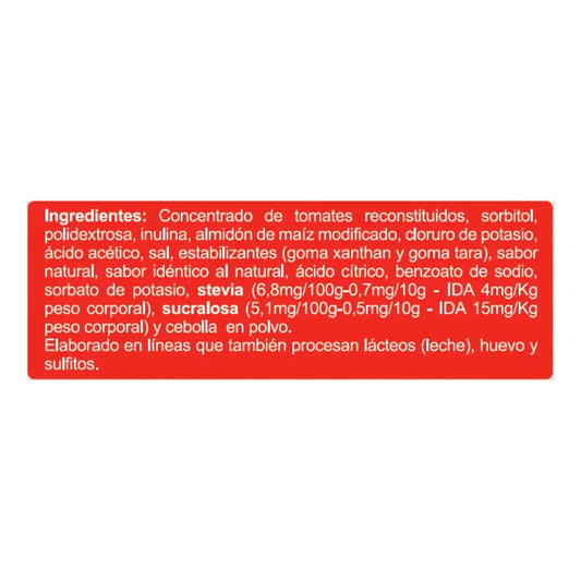 Ketchup Sin Azúcar 700g