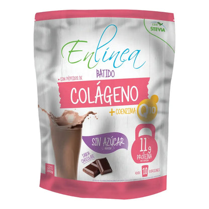 Batido Proteína Colágeno, Sin Azúcar, 300g Sabor Chocolate