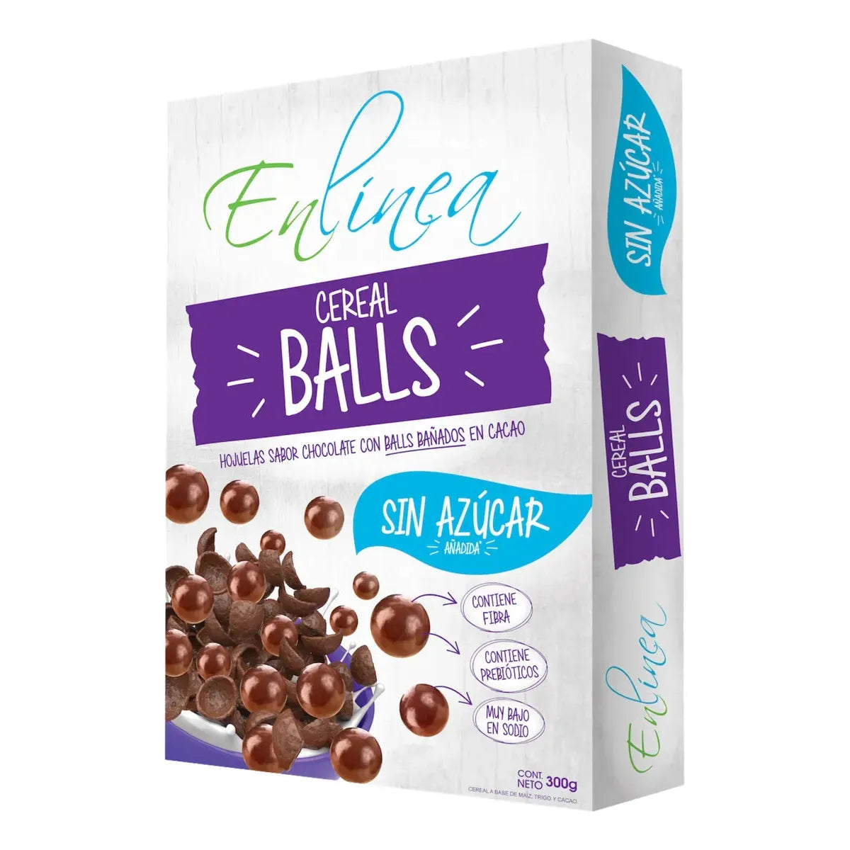 Cereal Sin Azúcar Hojuela Chocolate Con Balls Bañados En Cacao