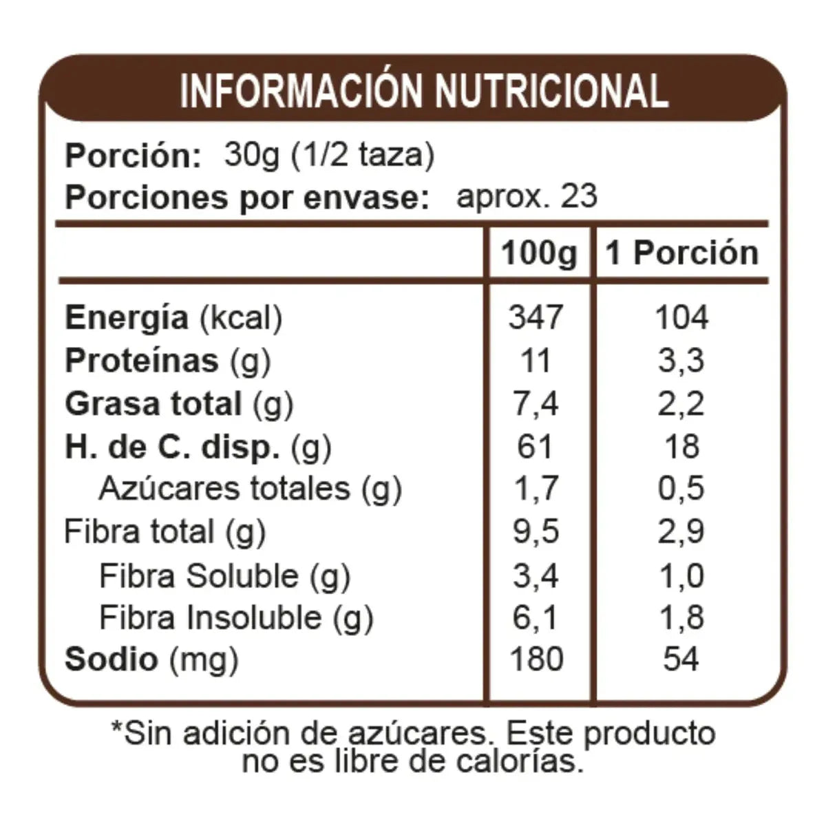 Muesli Sin Azúcar Cacao 700g