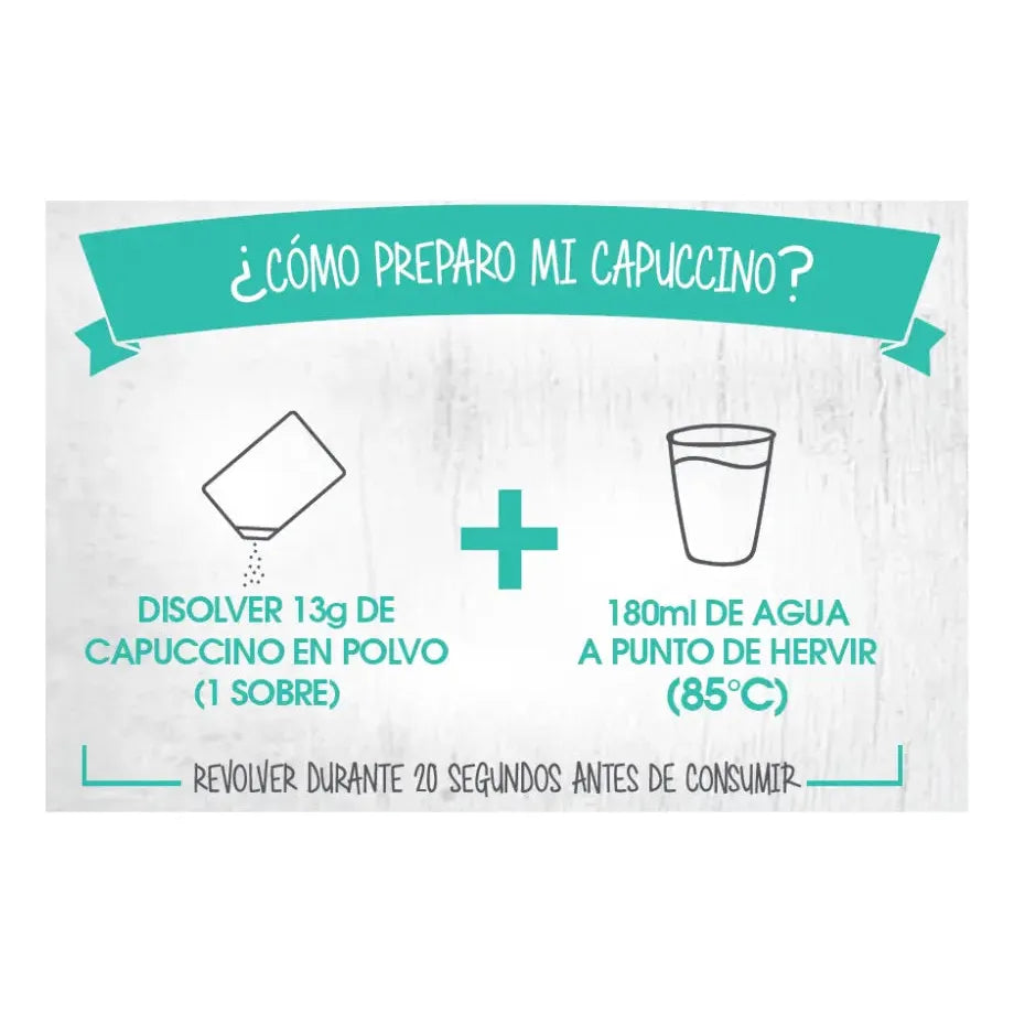 Café Sin Azúcar sabor Capuccino 104g