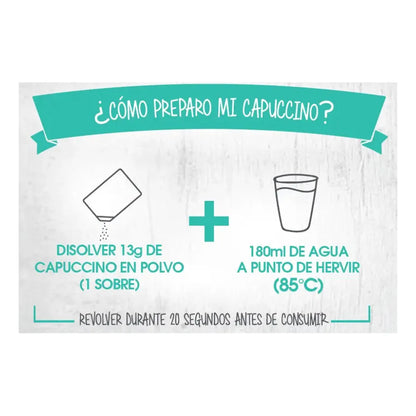 Café Sin Azúcar sabor Capuccino 104g