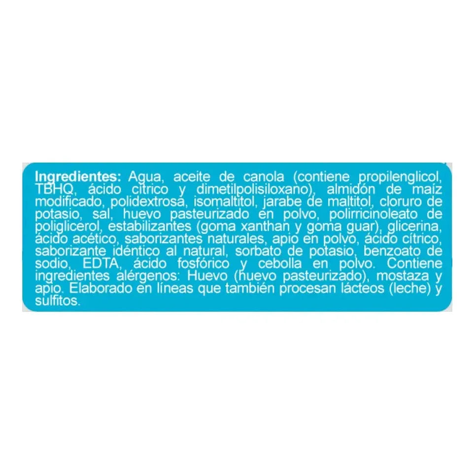 Mayonesa Light Sin Sodio 350g