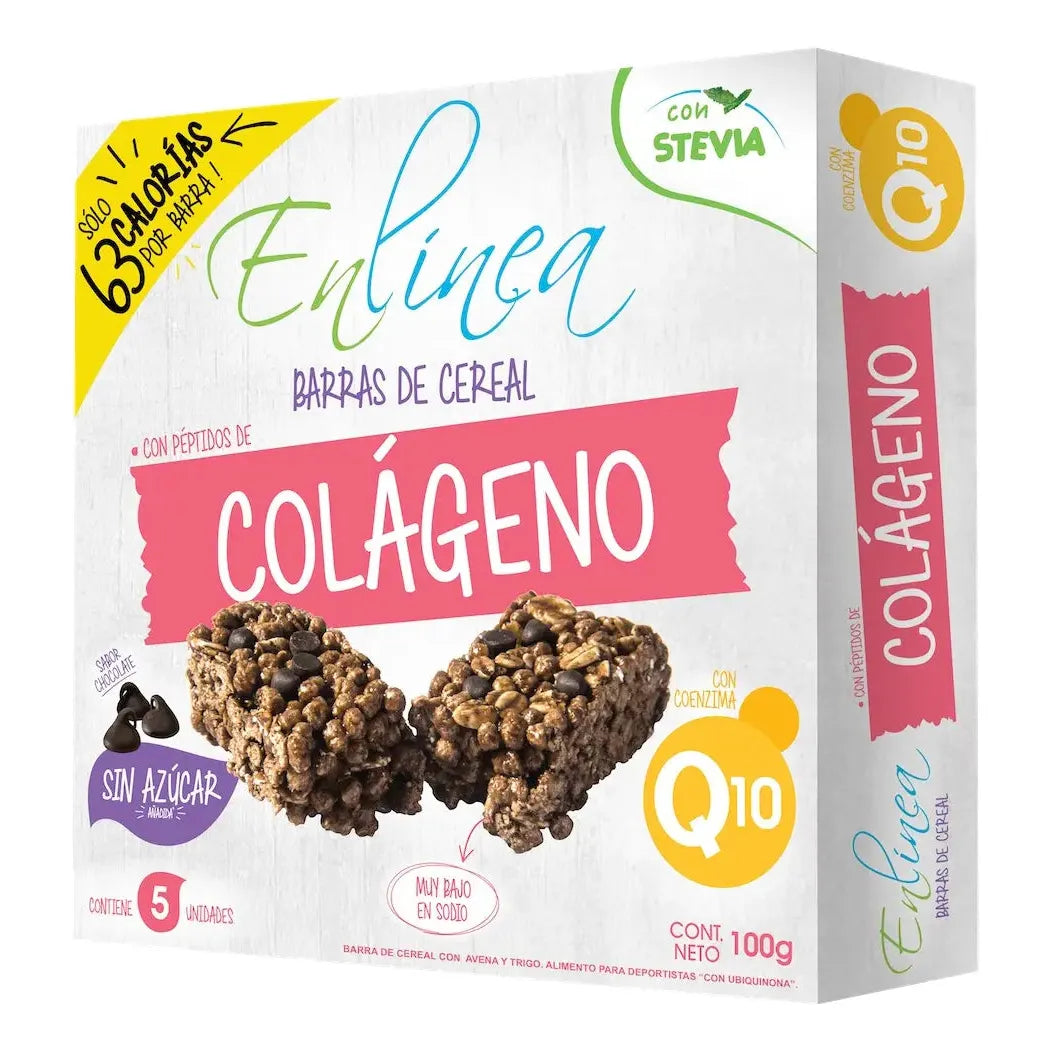 Barra Cereal Sin Azúcar Colágeno 5un De 20g