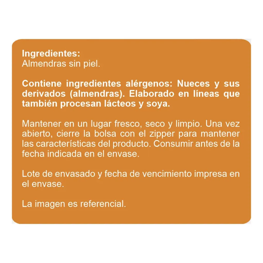 Harina De Almendras Sin Piel, 450g