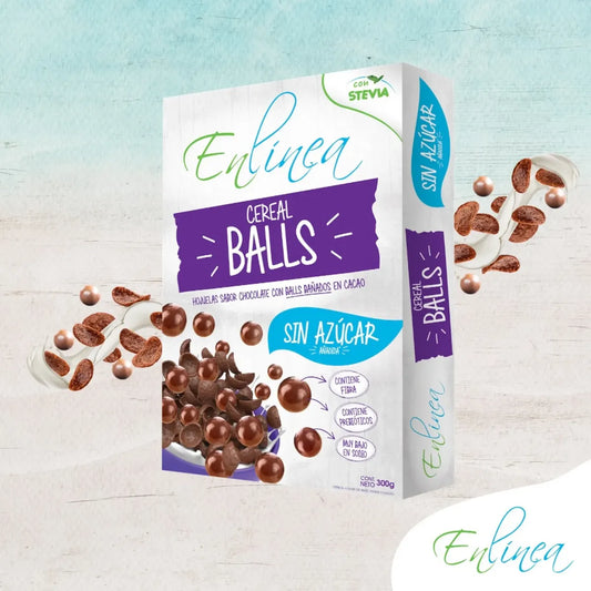 Cereal Sin Azúcar Hojuela Chocolate Con Balls Bañados En Cacao