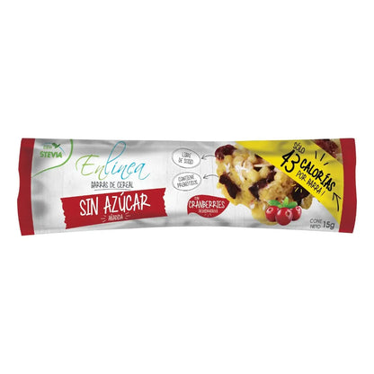 Barra de Cereal Sin Azúcar Cranberries 6un De 15g