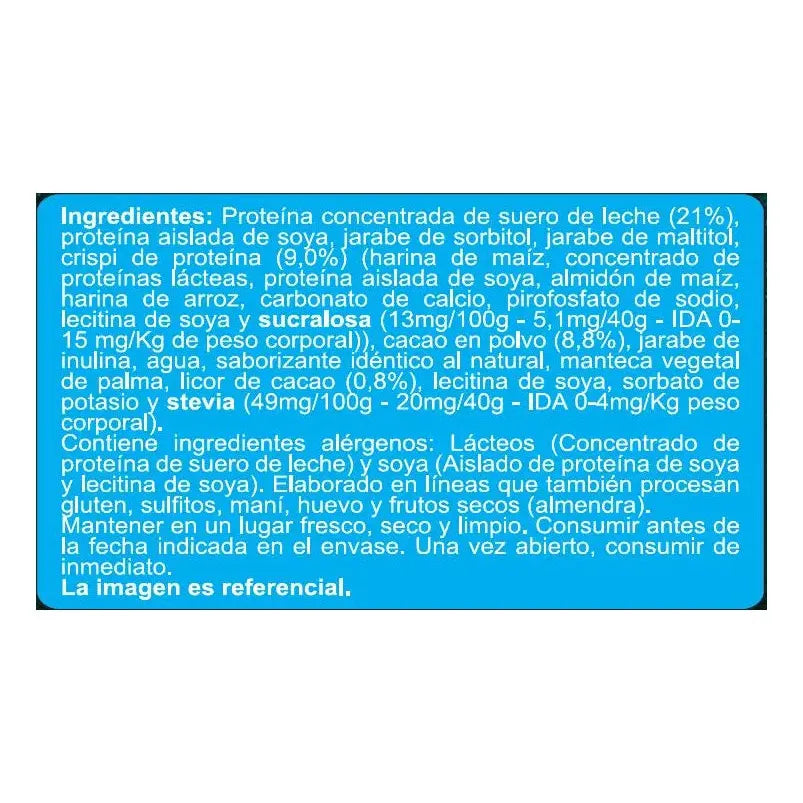 Barras de Proteína con Chocolate Sin Azúcar | Pack de 20