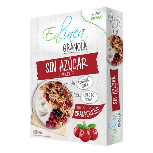 Granola Sin Azúcar Con Cranberries 320g