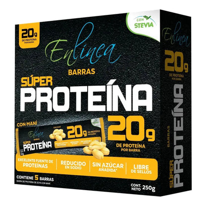 Barras De Proteína Maní Sin Azúcar, 5un De 50g