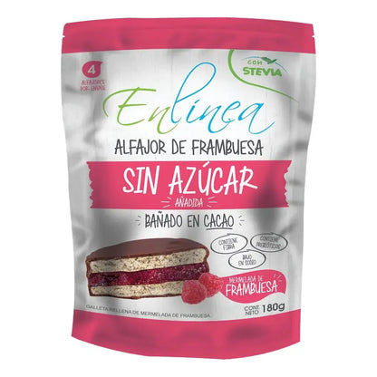 Alfajor de Frambuesa Sin Azúcar | 4 Unidades, 180gr