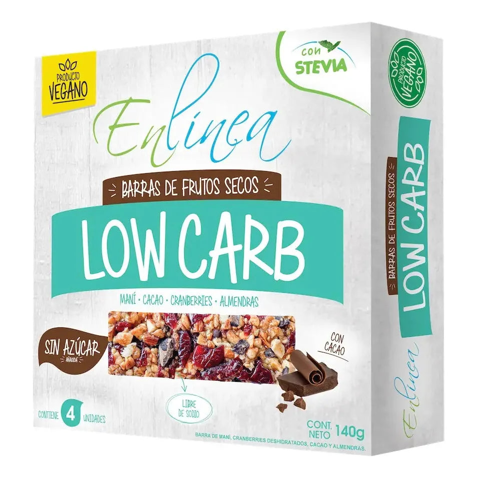 Barra De Frutos Secos Sin Azúcar sabor Low Carb