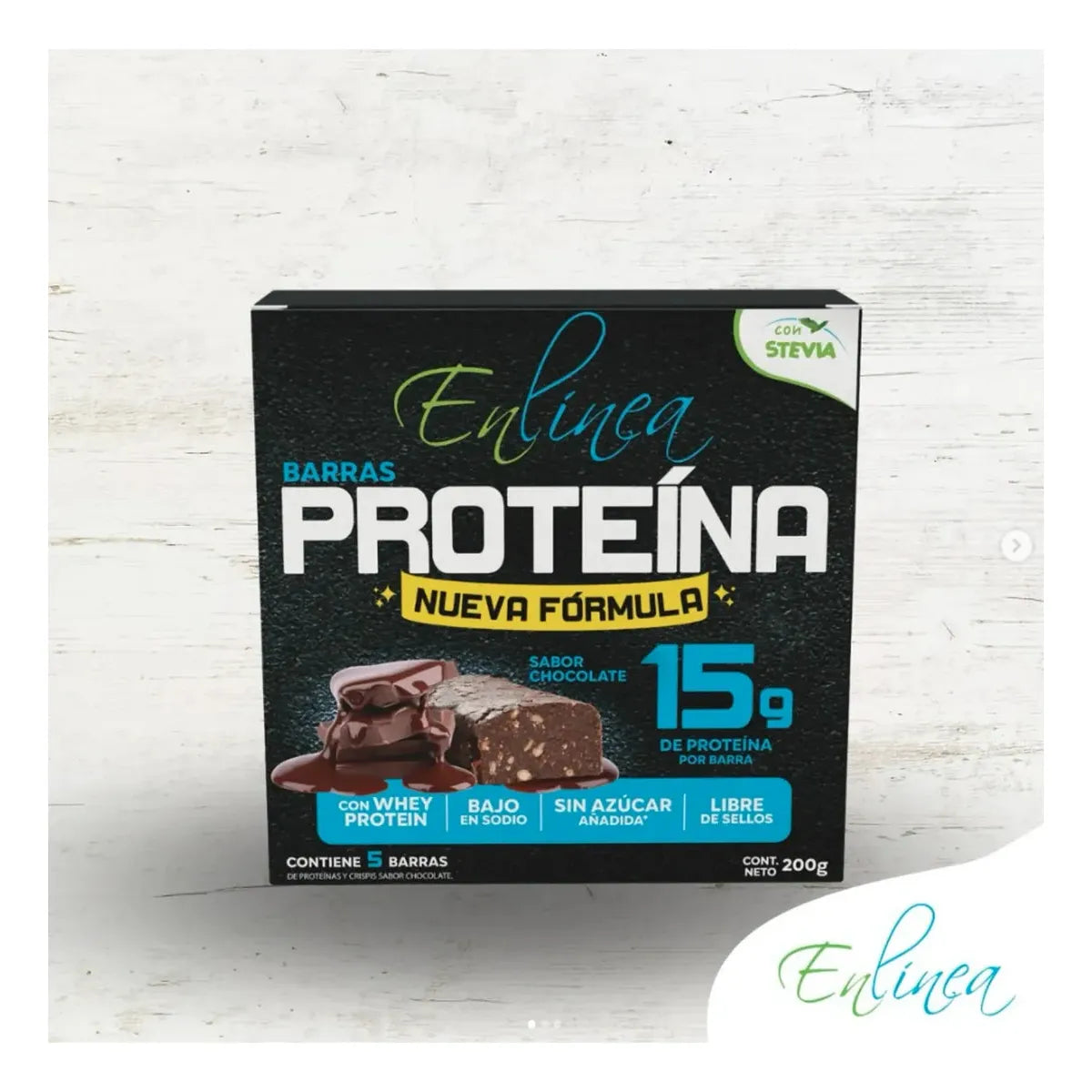 Barras De Proteína Sin Azúcar sabor Chocolate