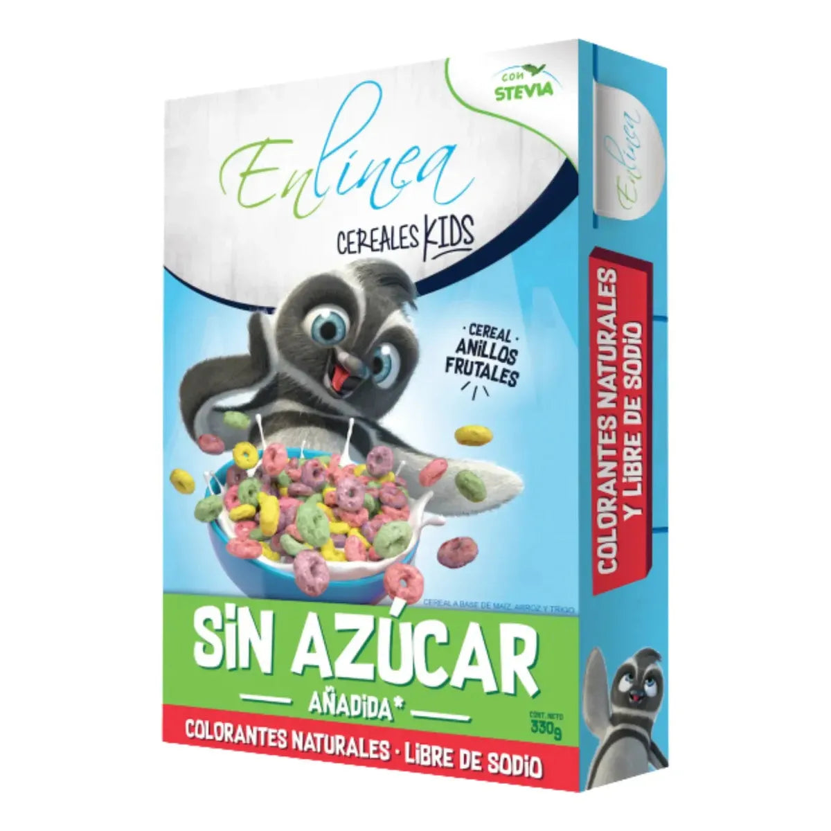 Cereal Sin Azúcar Anillo De Frutas 330g