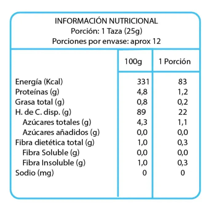 Cereal Sin Azúcar Inflado De Arroz 300g