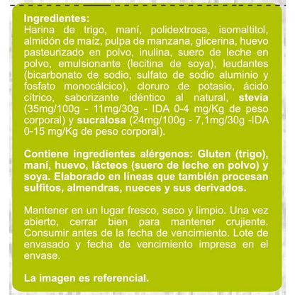 Galleta Sin Azúcar Limón 120g