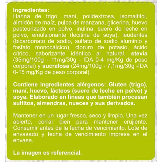 Galleta Sin Azúcar Limón 120g
