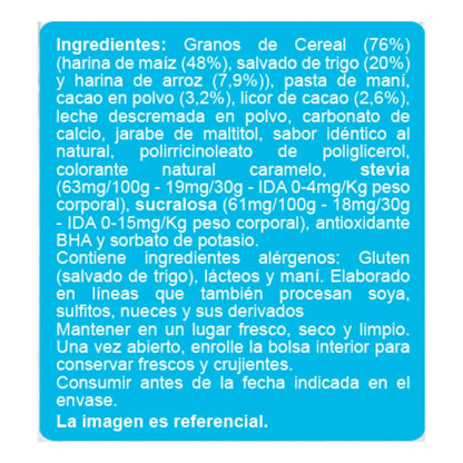 Cereal Sin Azúcar Relleno de Chocolate 360g