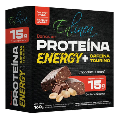 Barras De Proteína Energy Maní Sin Azúcar 160g