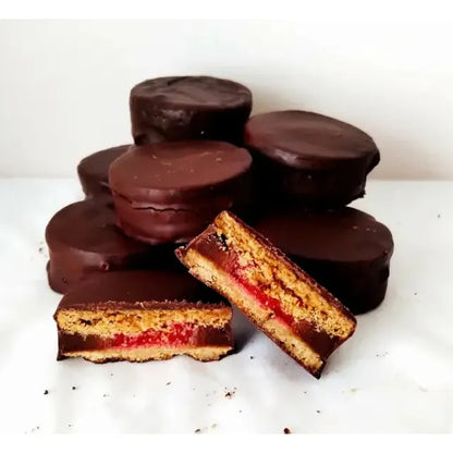 Alfajor de Frambuesa Sin Azúcar | 4 Unidades, 180gr