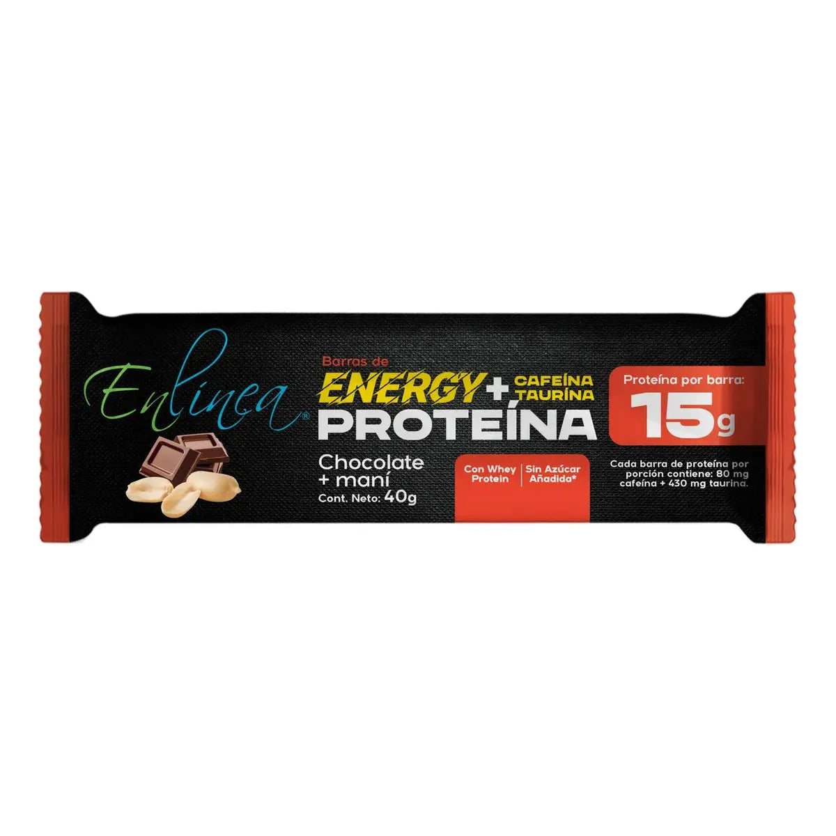 Barras De Proteína Energy Maní Sin Azúcar 160g