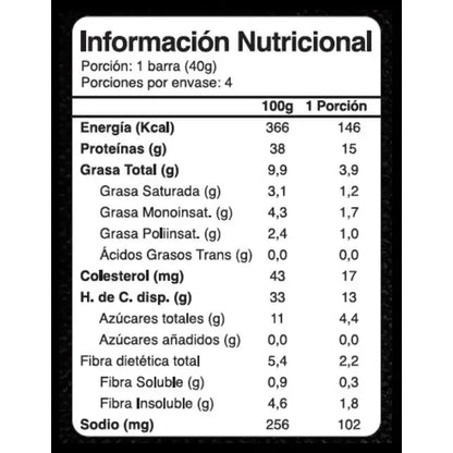 Barras De Proteína Energy Maní Sin Azúcar 160g