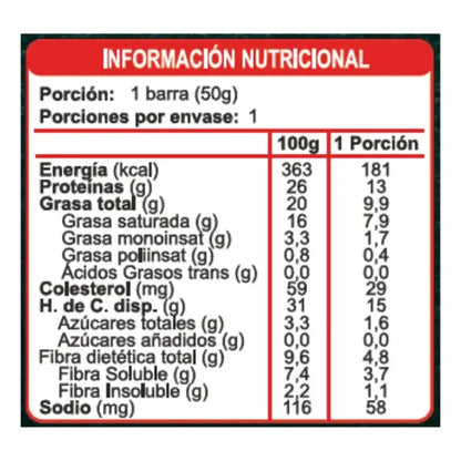 Barras de Proteína con Chocolate Coco Sin Azúcar| Pack de 5
