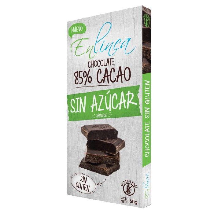 Chocolate Sin Azúcar 85 % Cacao